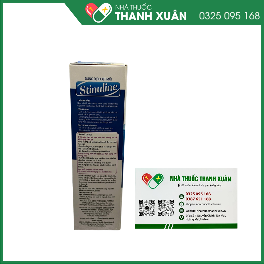 Dung dịch xịt mũi Stinuline ngừa cảm cúm